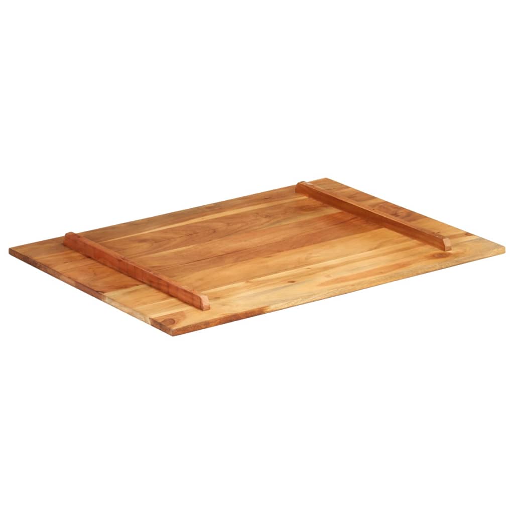 Piano Tavolo in Legno Massello di Acacia 15-16 mm 60x80 cm