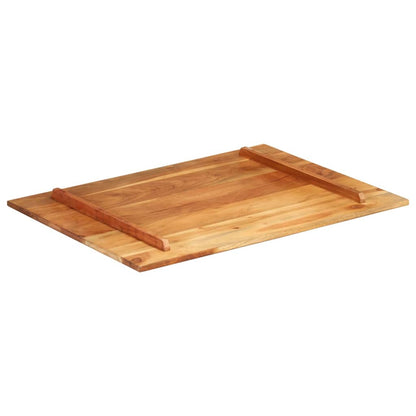 Piano Tavolo in Legno Massello di Acacia 15-16 mm 60x80 cm