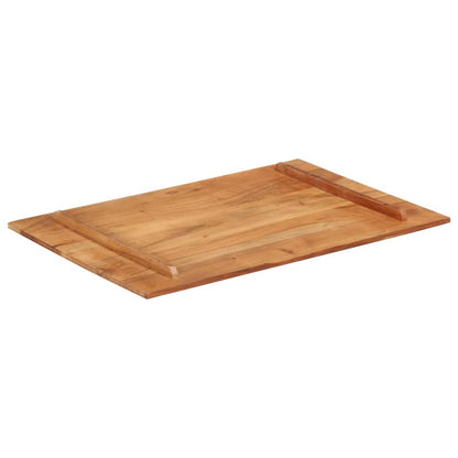 Piano Tavolo in Legno Massello di Acacia 15-16 mm 60x90 cm