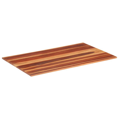 Piano Tavolo in Legno Massello di Acacia 15-16 mm 60x100 cm