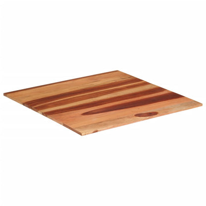 Piano Tavolo in Legno Massello di Acacia 15-16 mm 80x80 cm