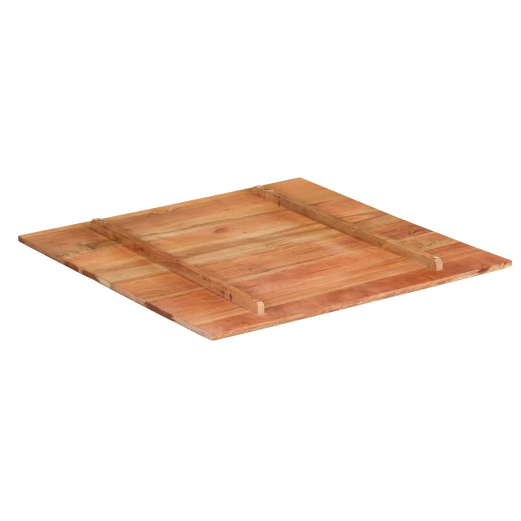 Piano Tavolo in Legno Massello di Acacia 15-16 mm 80x80 cm