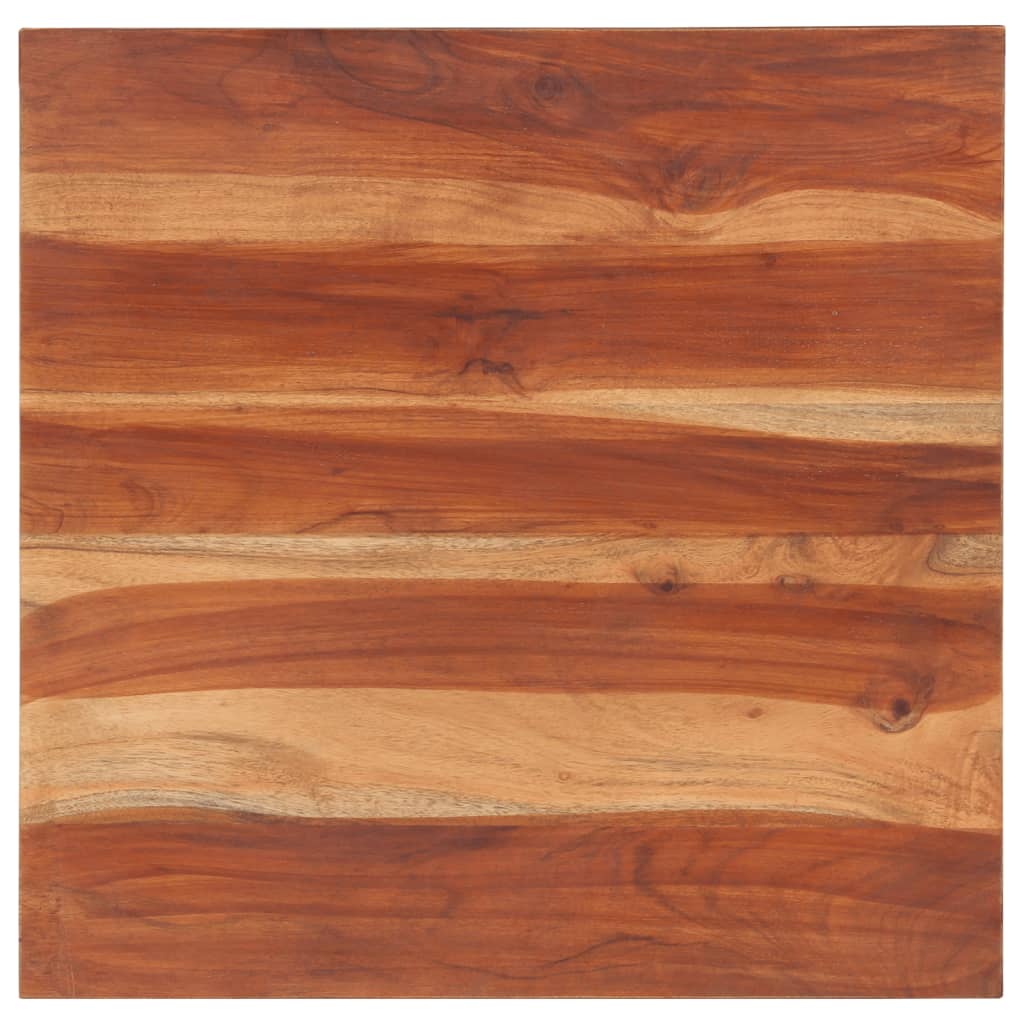 Piano Tavolo in Legno Massello di Acacia 25-27 mm 60x60 cm