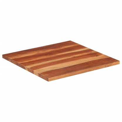 Piano Tavolo in Legno Massello di Acacia 25-27 mm 60x60 cm