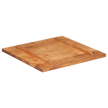 Piano Tavolo in Legno Massello di Acacia 25-27 mm 60x60 cm