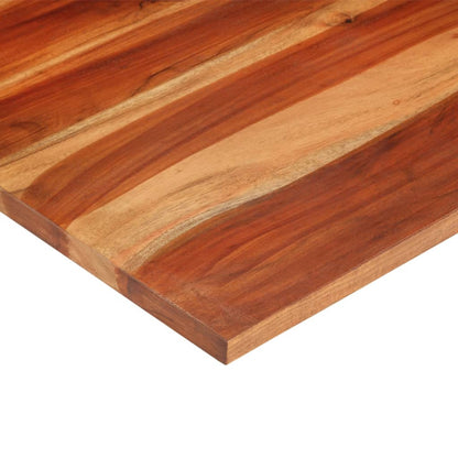 Piano Tavolo in Legno Massello di Acacia 25-27 mm 60x60 cm