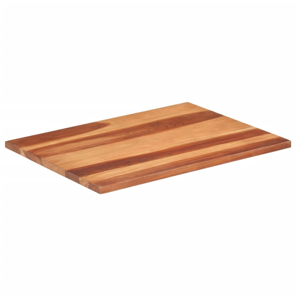 Piano Tavolo in Legno Massello di Acacia 25-27 mm 60x80 cm