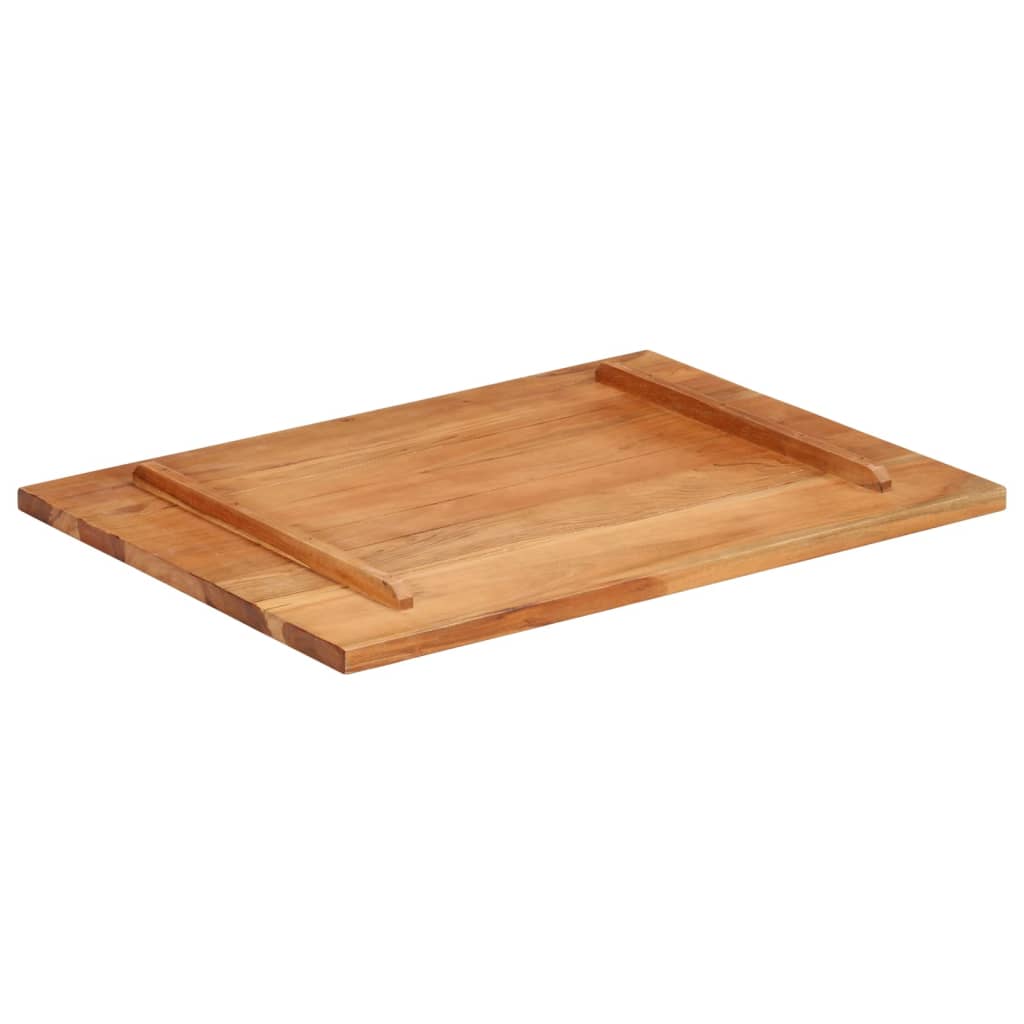Piano Tavolo in Legno Massello di Acacia 25-27 mm 60x80 cm