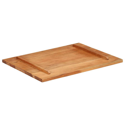 Piano Tavolo in Legno Massello di Acacia 25-27 mm 60x80 cm