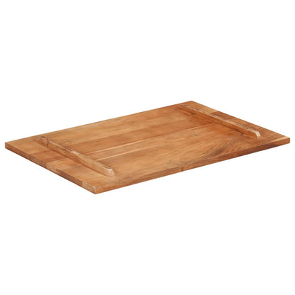 Piano Tavolo in Legno Massello di Acacia 25-27 mm 60x90 cm