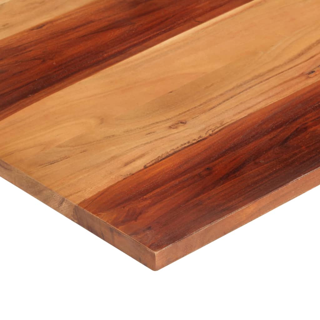 Piano Tavolo in Legno Massello di Acacia 25-27 mm 70x80 cm
