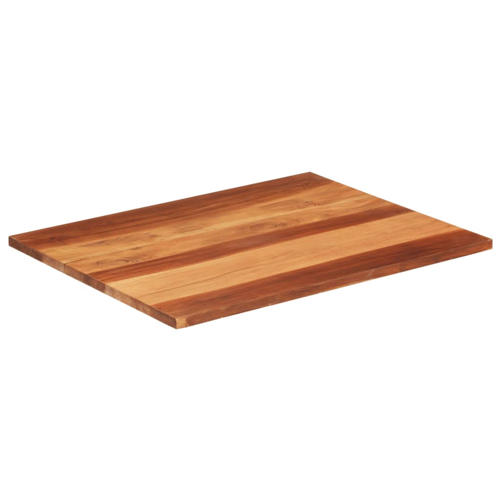 Piano Tavolo in Legno Massello di Acacia 25-27 mm 70x90 cm