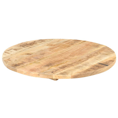 Piano Tavolo in Legno Massello di Mango Rotondo 25-27 mm 40 cm