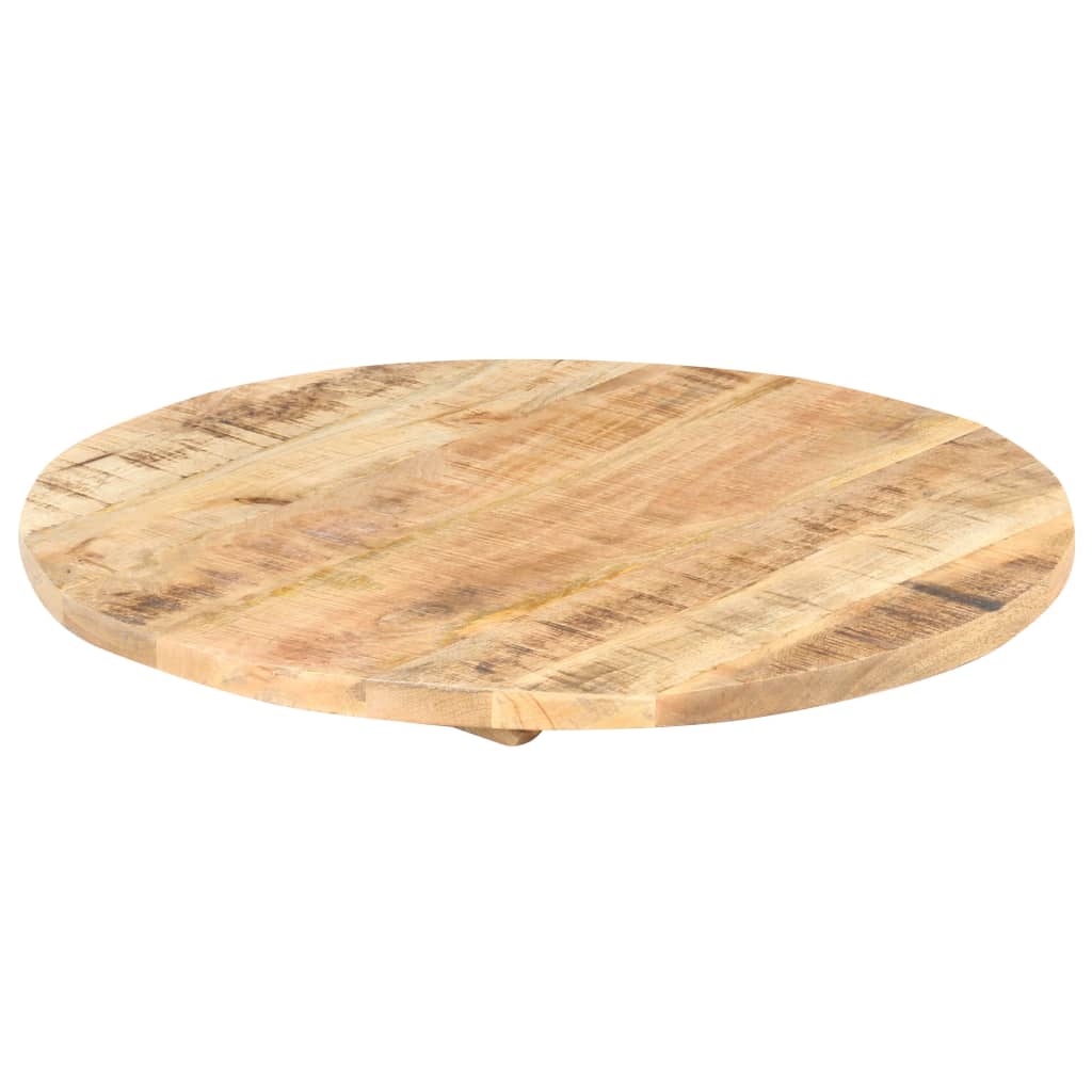 Piano Tavolo in Legno Massello di Mango Rotondo 25-27 mm 80 cm