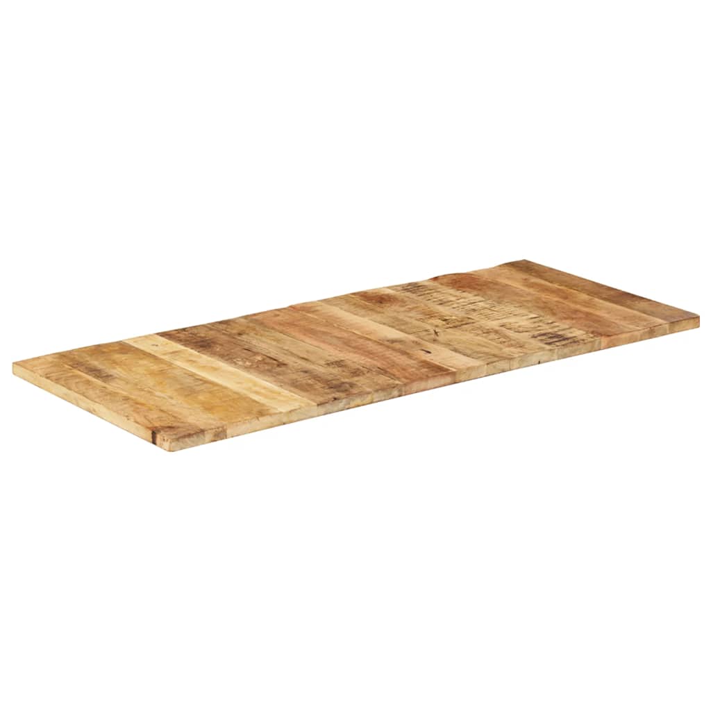Piano Tavolo in Legno Massello di Mango 25-27 mm 140x60 cm