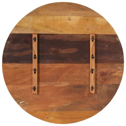 Piano del Tavolo Rotondo 80 cm 25-27 mm in Massello di Recupero