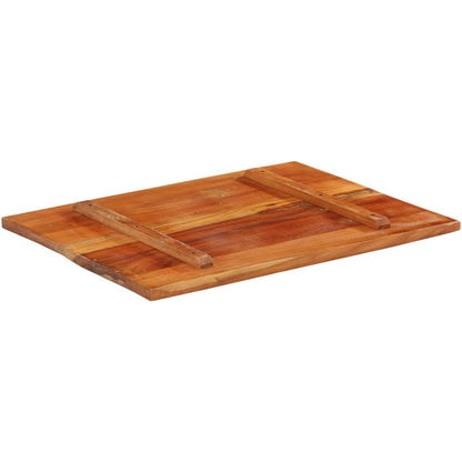 Piano Tavolo Rettangolare 60x80 cm 25-27 mm Legno di Recupero