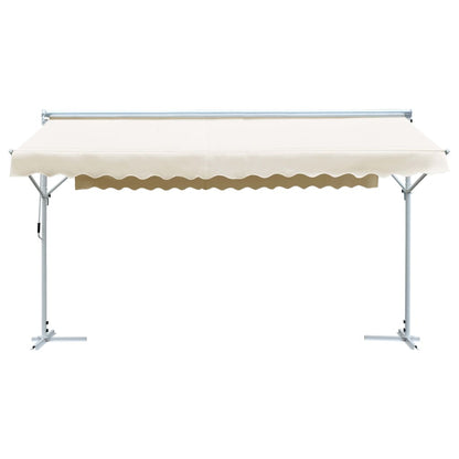Tenda Parasole con Piedistallo 500x300 cm Crema