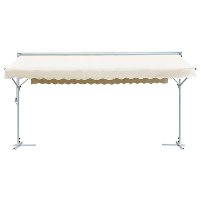 Tenda Parasole con Piedistallo 600x300 cm Crema