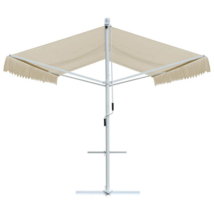 Tenda Parasole con Piedistallo 600x300 cm Crema