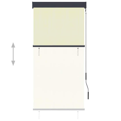 Tenda a Rullo per Esterni 80x250 cm Crema