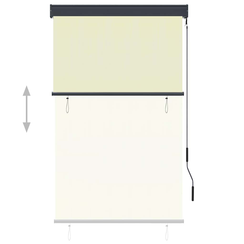 Tenda a Rullo per Esterni 100x250 cm Crema
