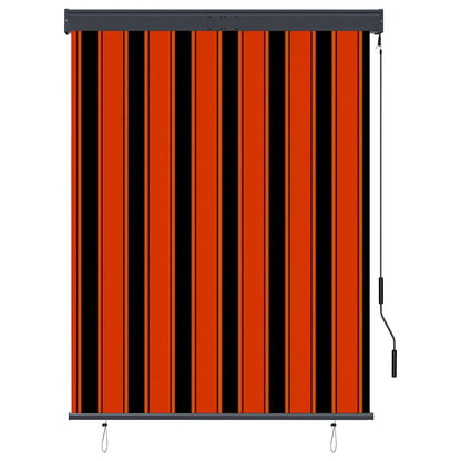 Tenda a Rullo per Esterni 120x250 cm Arancione e Marrone