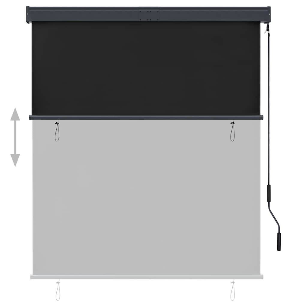 Tenda a Rullo per Esterni 140x250 cm Antracite