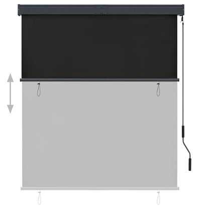 Tenda a Rullo per Esterni 140x250 cm Antracite