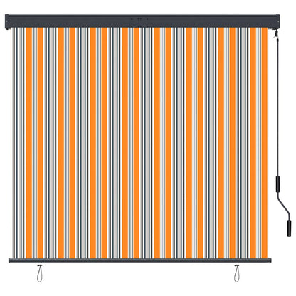 Tenda a Rullo per Esterni 160x250 cm Blu e Gialla