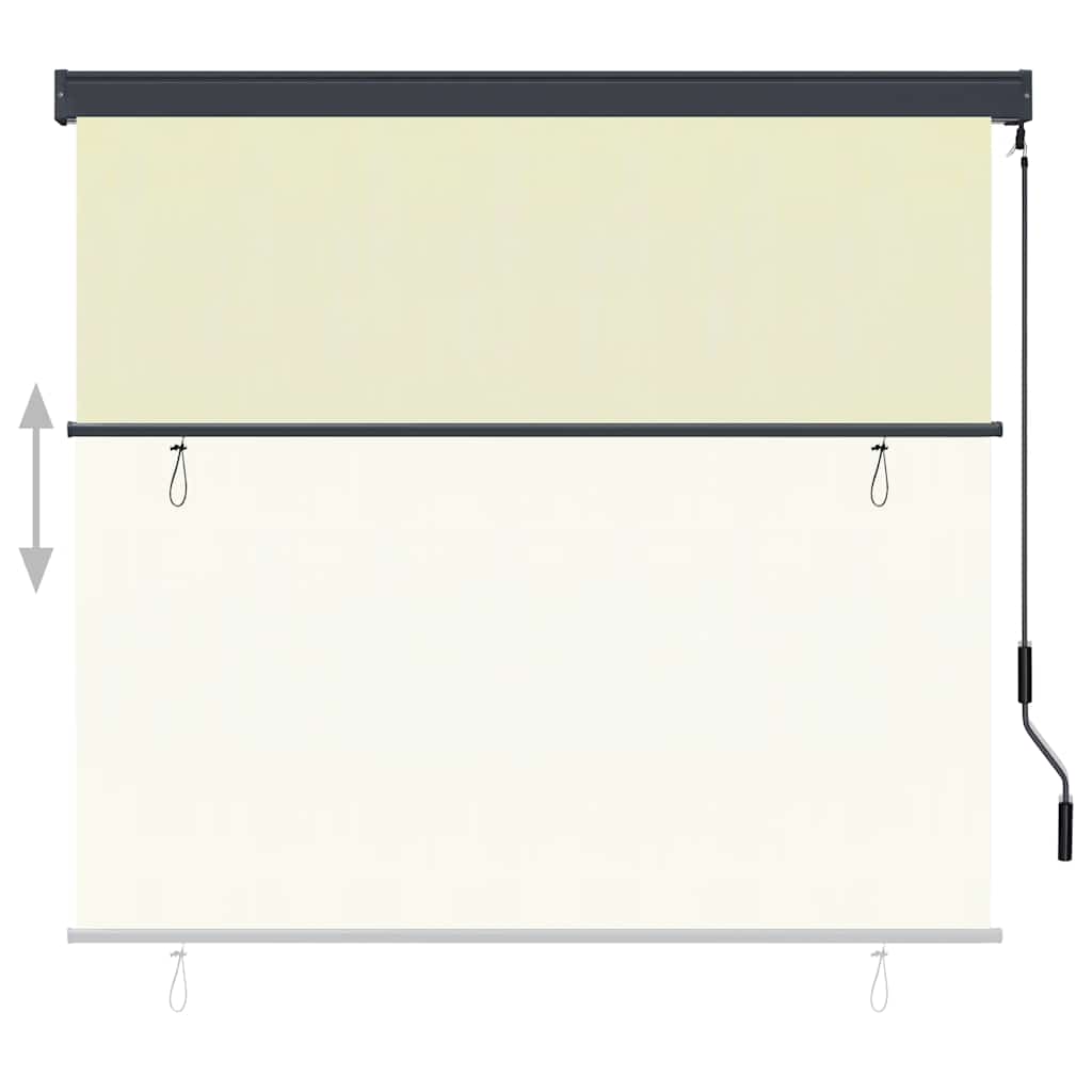 Tenda a Rullo per Esterni 170x250 cm Crema