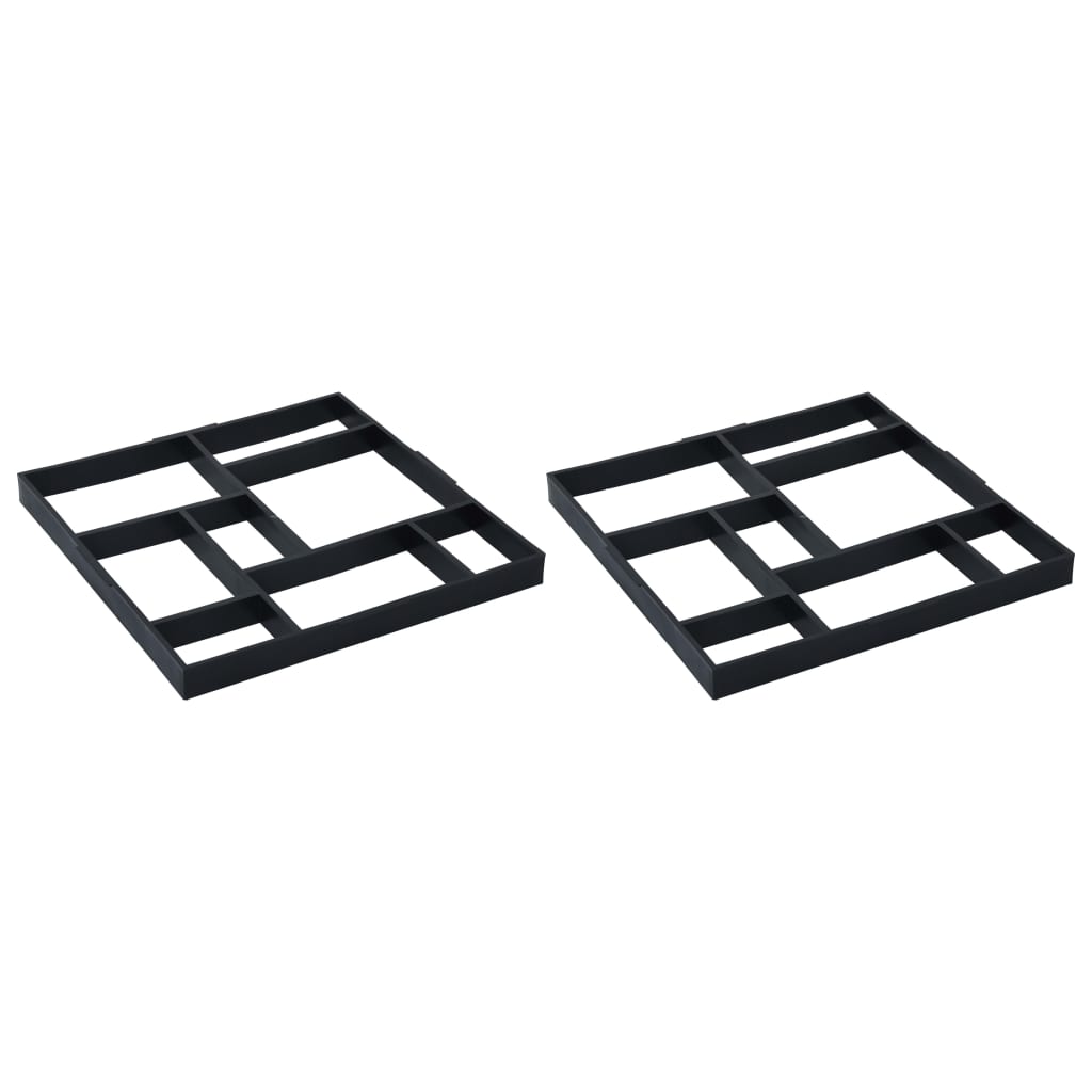 Stampi per Pavimenti 2 pz 50,4x50,4x4,3 cm Plastica