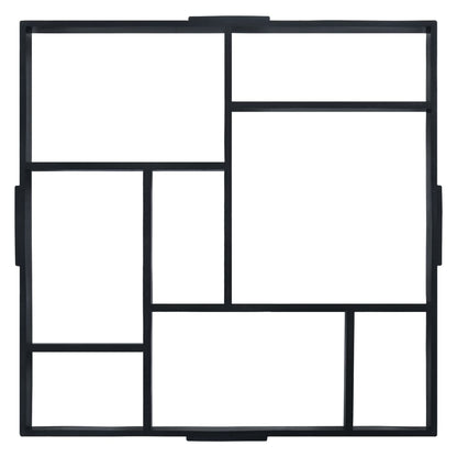 Stampi per Pavimenti 2 pz 50,4x50,4x4,3 cm Plastica