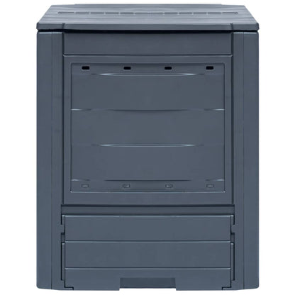 Compostiere per Giardino 2 pz Grigio 60x60x73 cm 520 L