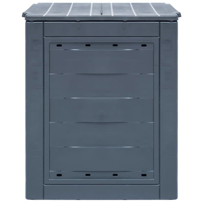 Compostiere per Giardino 2 pz Grigio 60x60x73 cm 520 L