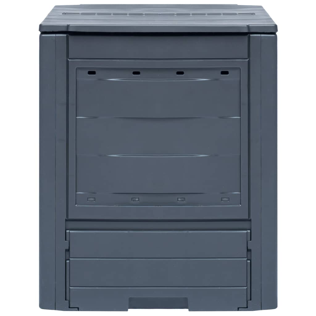 Compostiere per Giardino 3 pz Grigio 60x60x73 cm 780 L