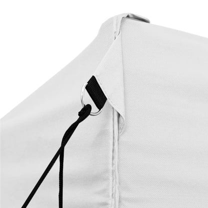 Gazebo Professionale Pieghevole 3x6 m Acciaio Bianco
