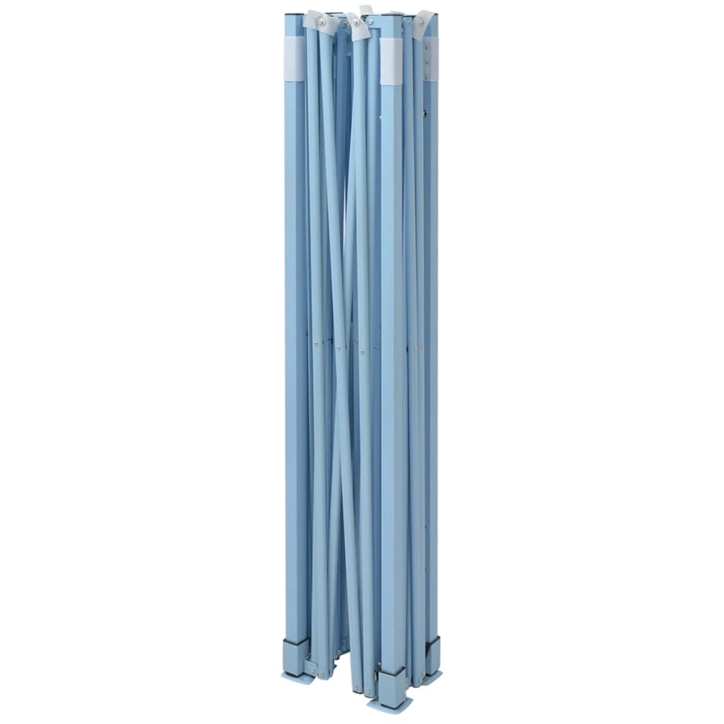 Tendone per Feste Pieghevole con 3 Pareti 3x4,5 m Bianco