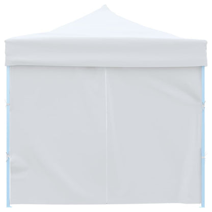 Tenda Pieghevole Pop-Up con 8 Pareti Laterali 3x9 m Bianca