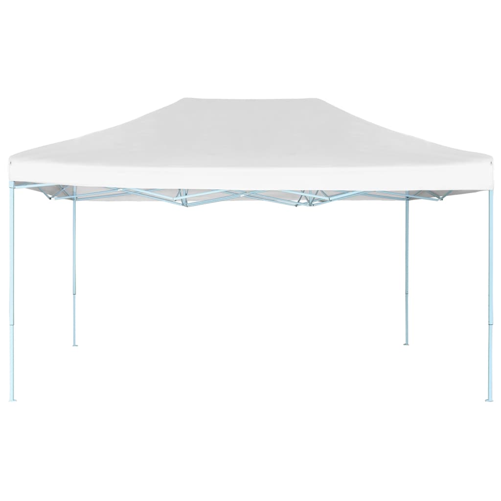 Gazebo Professionale Pieghevole 3x4m Acciaio Bianco