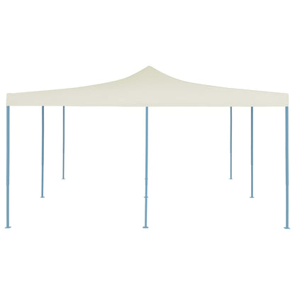 Gazebo Pieghevole 5x5 m Crema