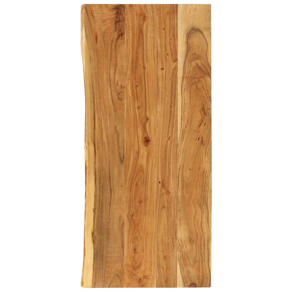 Piano per VanitÃ  Bagno in Massello di Acacia 140x52x3,8 cm