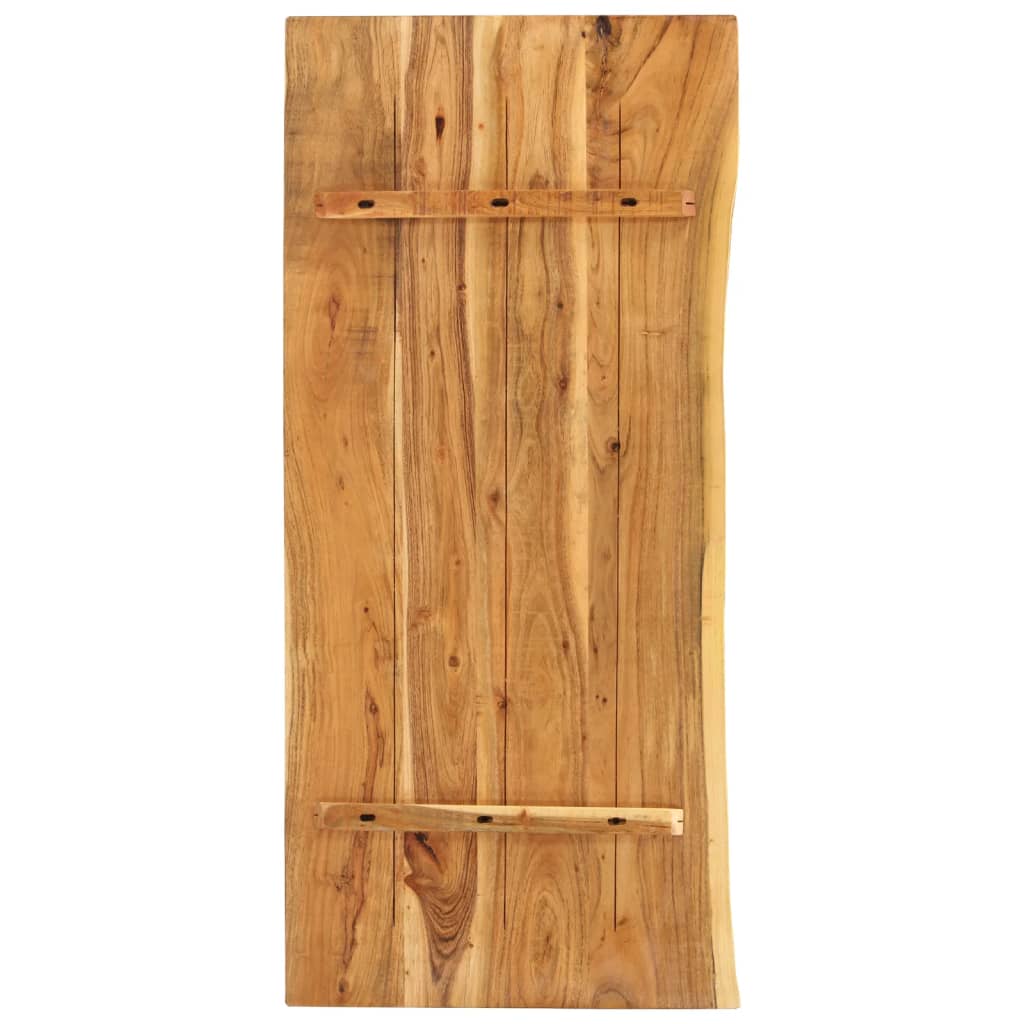 Piano per VanitÃ  Bagno in Massello di Acacia 140x52x3,8 cm