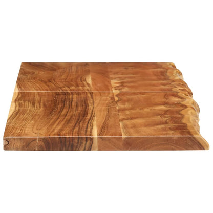 Piano per VanitÃ  Bagno in Massello di Acacia 140x52x3,8 cm