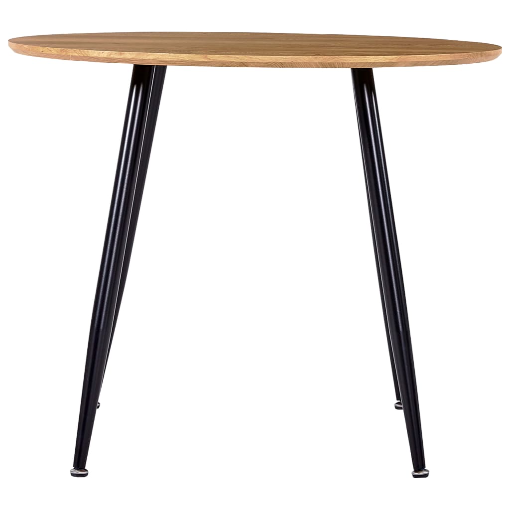 Tavolo da Pranzo Rovere e Nero 90x73,5 cm in MDF