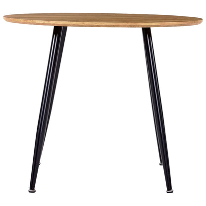 Tavolo da Pranzo Rovere e Nero 90x73,5 cm in MDF