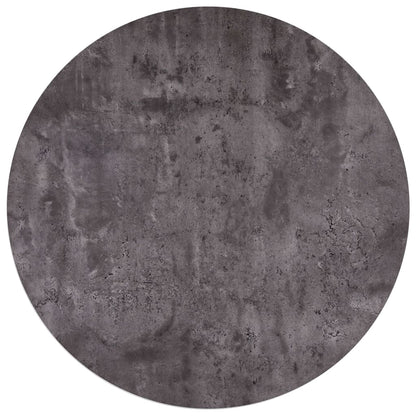 Tavolo da Pranzo Cemento e Nero 90x73,5 cm in MDF