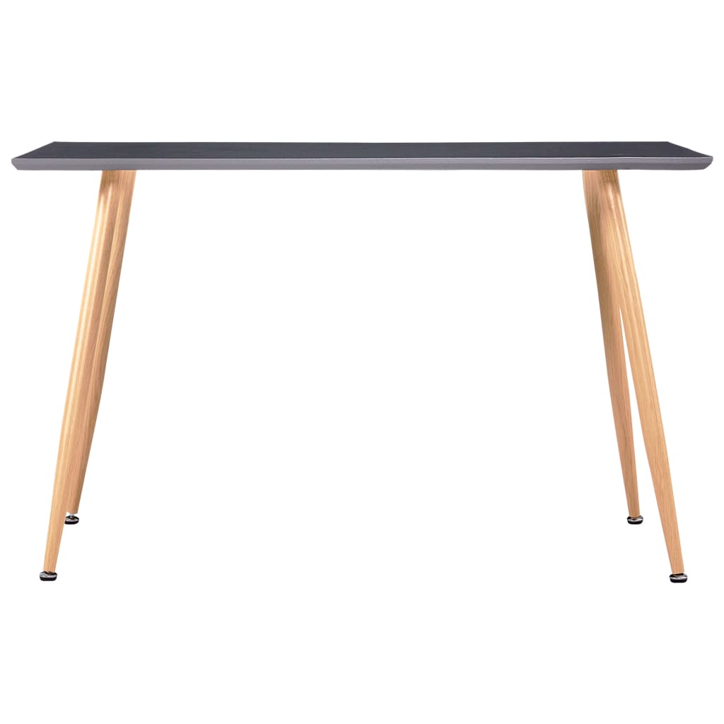 Tavolo da Pranzo Grigio e Rovere 120x60x74 cm in MDF