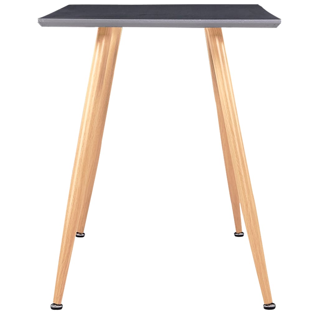 Tavolo da Pranzo Grigio e Rovere 120x60x74 cm in MDF