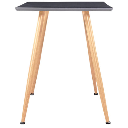 Tavolo da Pranzo Grigio e Rovere 120x60x74 cm in MDF